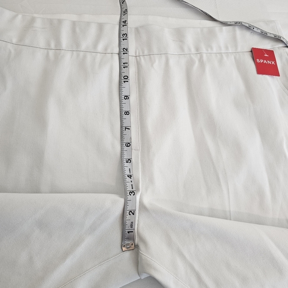 NWT Spanx On-The-Go Slim Straight Pants White Plus Size 3X Pull On - Picture 8 of 11